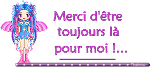 Gif animé merci d'être toujours la